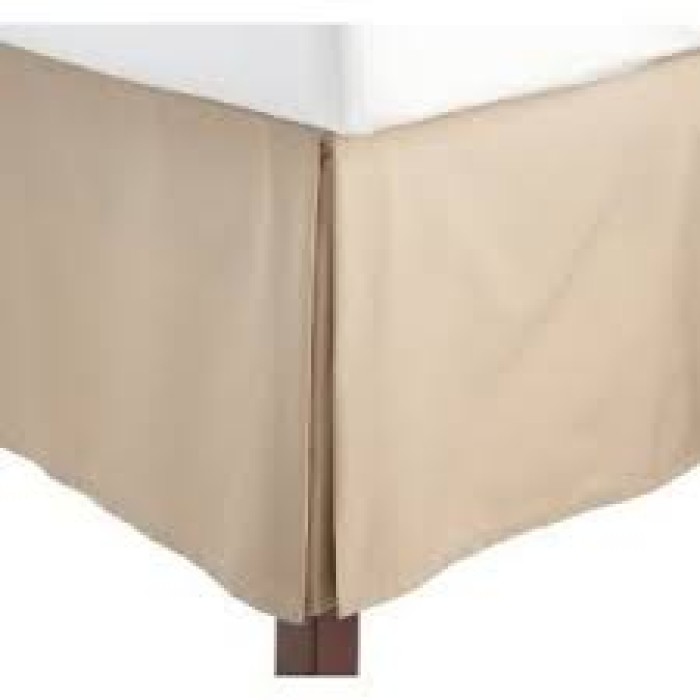 Details about    1000 TC Egyptian Cotton Drop Length 1 PC Wrap Round Bed Skirt RV Bunk 38" x 80" 