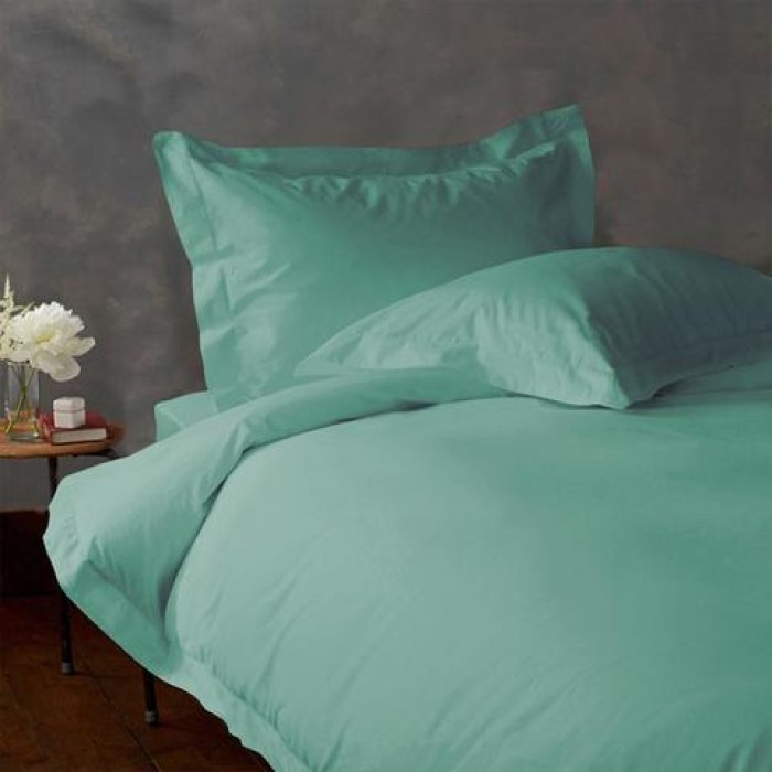 1000 TC Egyptian Cotton Soft Bedding Collection US Sizes Aqua Blue Striped 